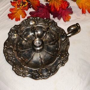 Joule Silver and Gold Metalware candle holder